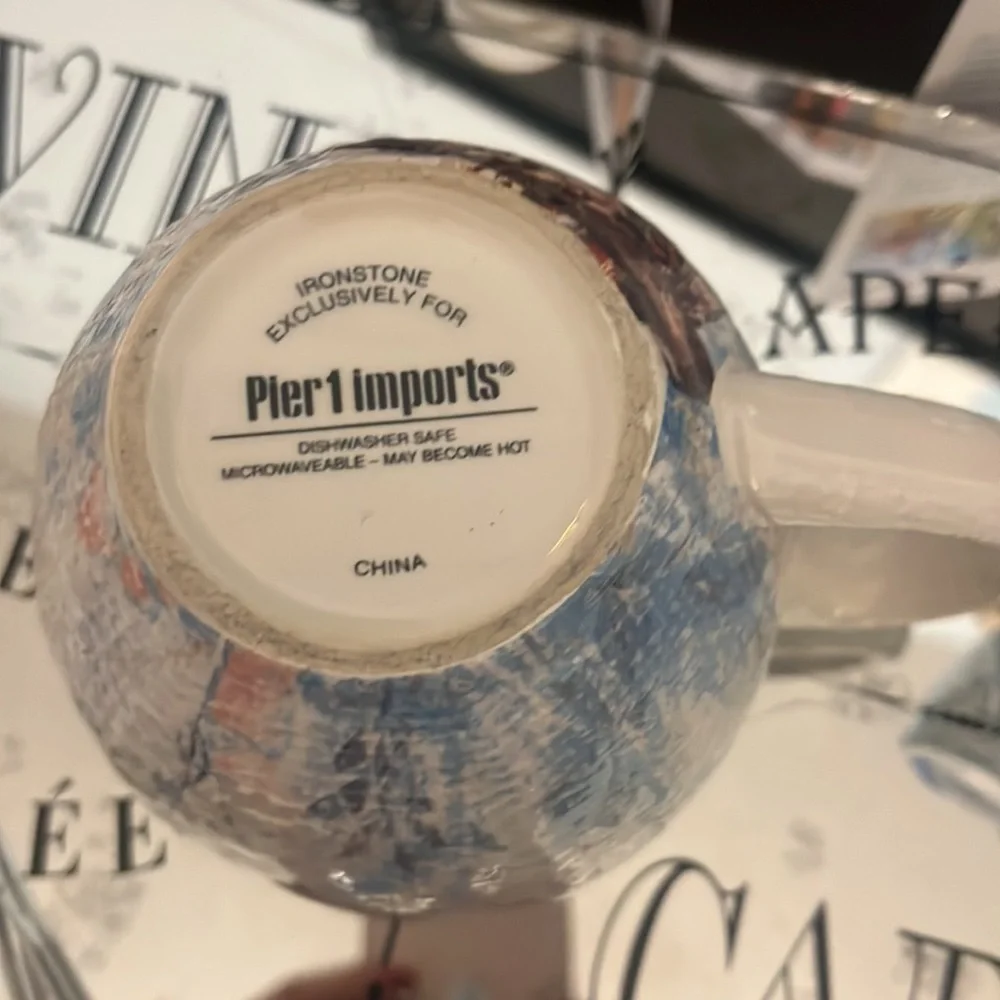 Extra Large Vintage Owl Mug Pier 1 Imports Ironstone Mug